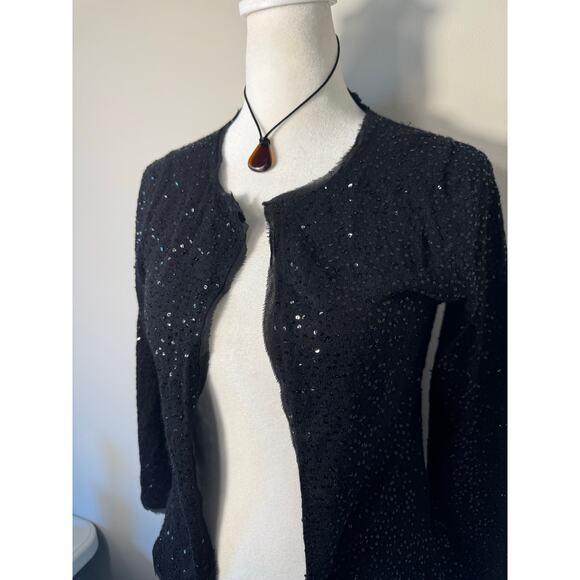 J.Crew XS Lambswool Cashmere Rabbit Hair Black Sweater - Picture 2 of 6